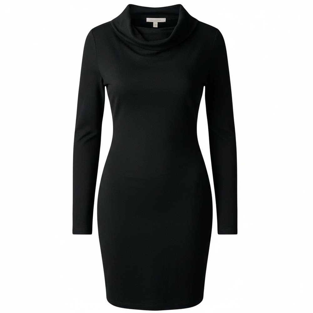 HELMUT LANG long sleeve black dress size 4